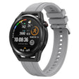For Huawei Watch3 Pro New / GT Runner Tire Pattern Silver Buckle Silicone Watch Band(Light Gray) - Watch Bands by PMC TechLife | Online Shopping South Africa | PMC TechLife