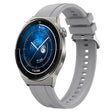 For Huawei Watch GT3 Pro 46mm Tire Pattern Silver Buckle Silicone Watch Band(Light Gray) - Watch Bands by PMC TechLife | Online Shopping South Africa | PMC TechLife