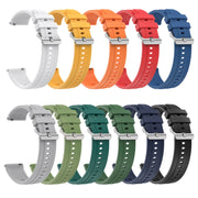 For Huawei Watch GT4 41mm Tire Pattern Silver Buckle Silicone Watch Band(Light Gray)
