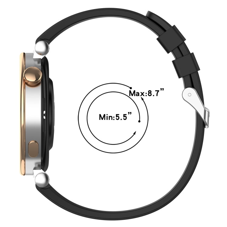 For Huawei Watch GT4 46mm Official Steps Style Silver Buckle Silicone Watch Band(Wine Red)