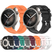 For Amazfit Balance A2286 Vertical Texture Silicone Watch Band(Dark Grey)