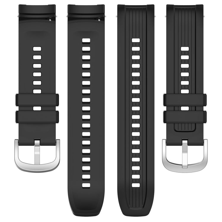 For Amazfit Balance A2286 Vertical Texture Silicone Watch Band(Orange)