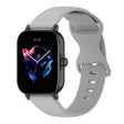 For Amazfit Active L Butterfly 8-shaped Buckle Silicone Watch Band(Grey) - Watch Bands by PMC TechLife | Online Shopping South Africa | PMC TechLife