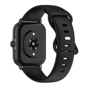 For Amazfit Active S Butterfly 8-shaped Buckle Silicone Watch Band(Black)