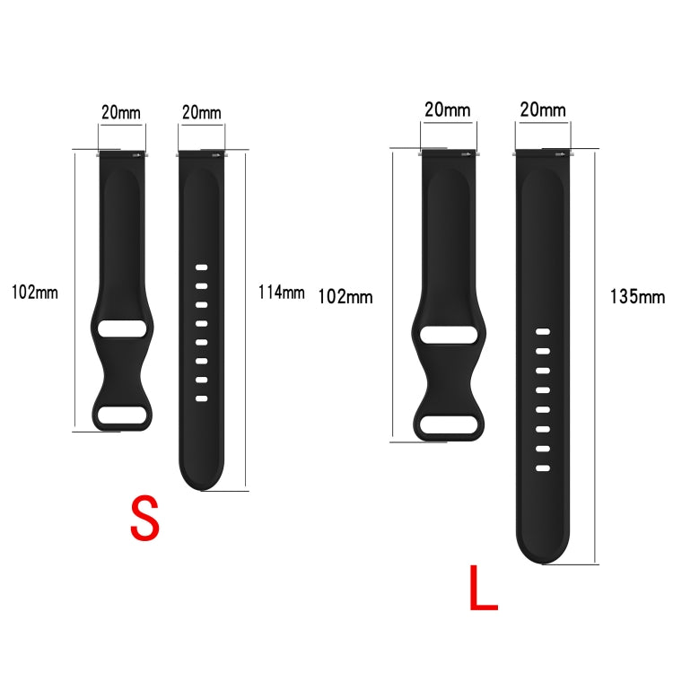 For Amazfit Active S Butterfly 8-shaped Buckle Silicone Watch Band(Yellow)