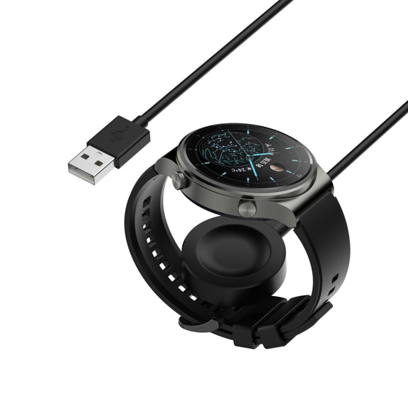 For Huawei Watch GT 4 46mm Smart Watch Magnetic Suction Split Charging Cable, Length: 1m(Black)