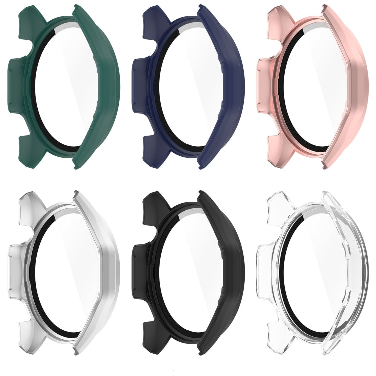 For Huawei Watch GT 4 46mm PC + Tempered Glass Integrated Watch Protective Case with Graduated Dial(Rose Gold)