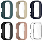For Amazfit Aactive PC Integrated Tempered Glass Watch Case(Black)
