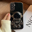 For Samsumg Galaxy A54 5G Electroplating Astronaut Holder Phone Case(Black) - free shipping - PMC TechLife - Order now!