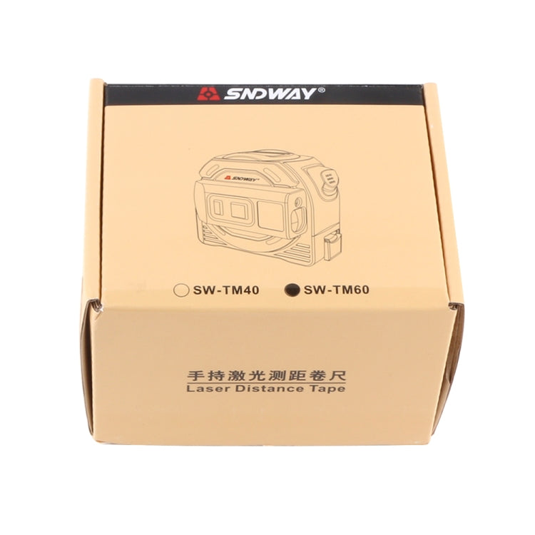 SNDWAY SW-TM40 40m Digital Range Finder Laser Distance Meter Tape Multi-function Self-Locking Hand Tool Device