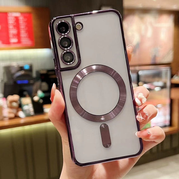 For Samsung Galaxy Note10  MagSafe Electroplating TPU Phone Case(Purple)