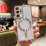 For Samsung Galaxy Note10+ MagSafe Electroplating TPU Phone Case(Rose  Gold)