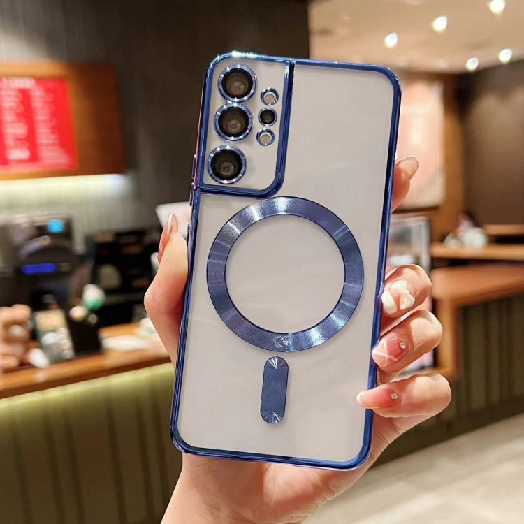 For Samsung Galaxy Note10+ MagSafe Electroplating TPU Phone Case(Blue)