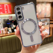 For Samsung Galaxy Note 20 MagSafe Electroplating TPU Phone Case(Sierra Blue)