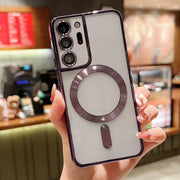For Samsung Galaxy Note 20 Ultra MagSafe Electroplating TPU Phone Case(Purple)