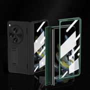For OPPO Find N3 Integrated Folding Hinge Leather Phone Case, No Pen(Black)