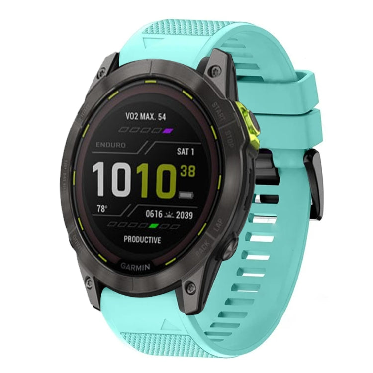 Compatible with Garmin Enduro 2 26mm Quick Release Silicone Watch Band(Mint Green)