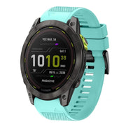 Compatible with Garmin Enduro 2 26mm Quick Release Silicone Watch Band(Mint Green)