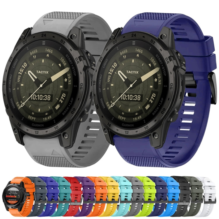 Compatible with Garmin Fenix 5X Plus 26mm Quick Release Silicone Watch Band(Yellow)