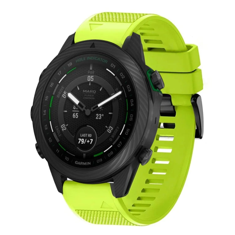 Compatible with Garmin MARQ Golfer 22mm Quick Release Silicone Watch Band(Lime Green)