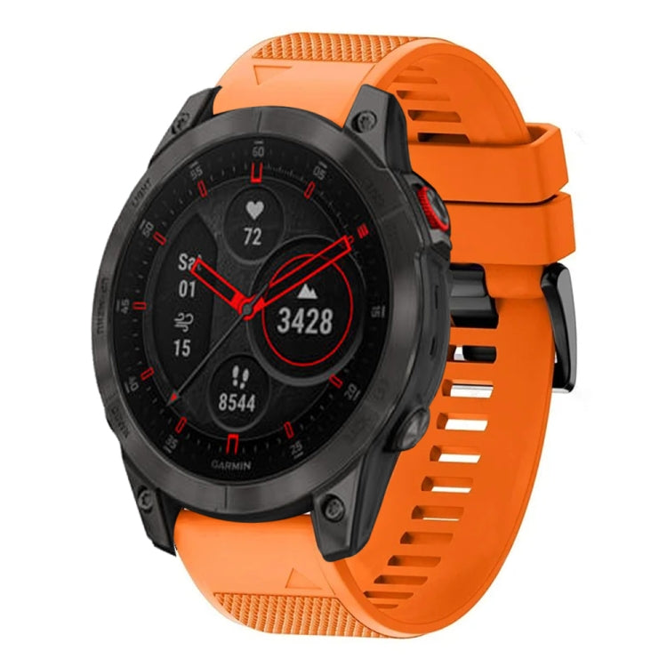 Compatible with Garmin Epix Gen 2 22mm Quick Release Silicone Watch Band(Orange)