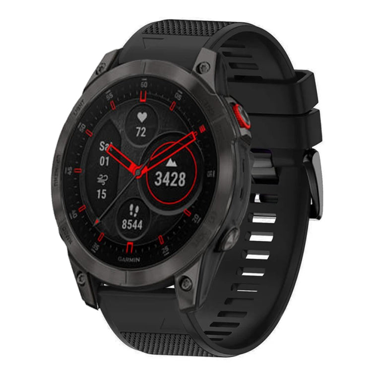 Compatible with Garmin Epix Gen 2 22mm Quick Release Silicone Watch Band(Black)