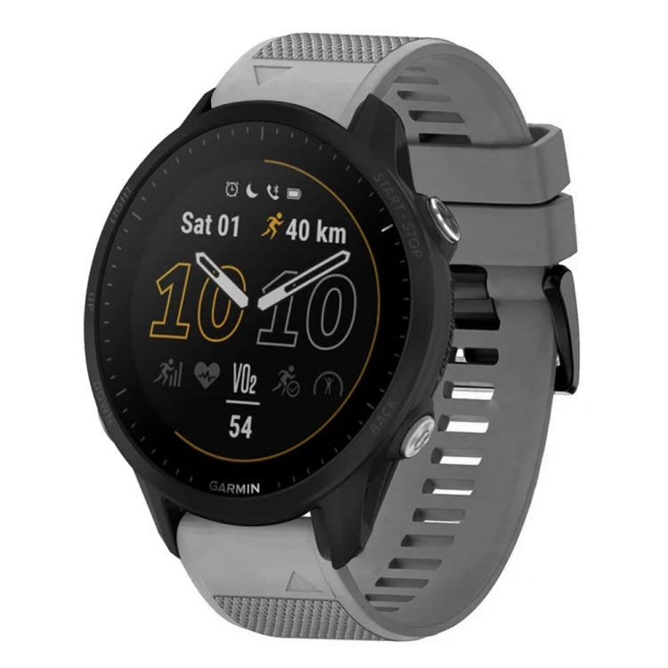 Compatible with Garmin Compatible witherunner 955 22mm Quick Release Silicone Watch Band(Grey)
