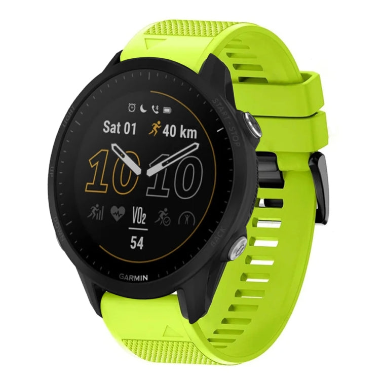 Compatible with Garmin Compatible witherunner 955 22mm Quick Release Silicone Watch Band(Lime Green)