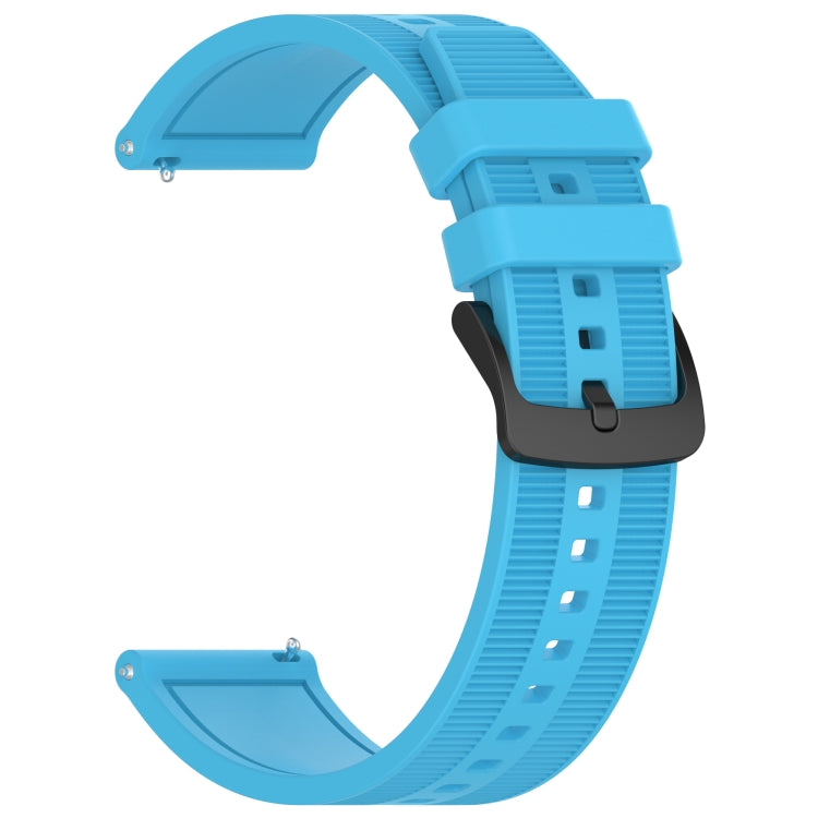 For Huawei Watch Ultimate 22mm Textured Silicone Solid Color Watch Band(Sky Blue)