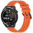 For Huawei Watch GT Runner 22mm Textured Silicone Solid Color Watch Band(Orange) - Watch Bands by PMC TechLife | Online Shopping South Africa | PMC TechLife