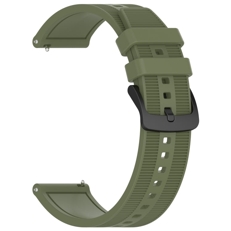 For Huawei Watch 4 Pro 22mm Textured Silicone Solid Color Watch Band(Green)