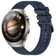 For Huawei Watch 4 Pro 22mm Textured Silicone Solid Color Watch Band(Midnight Blue) - Watch Bands by PMC TechLife | Online Shopping South Africa | PMC TechLife
