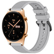 For Honor Watch GS 3 22mm Textured Silicone Solid Color Watch Band(Grey) - Watch Bands by PMC TechLife | Online Shopping South Africa | PMC TechLife