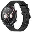For Honor Watch Dream 22mm Textured Silicone Solid Color Watch Band(Black) - Watch Bands by PMC TechLife | Online Shopping South Africa | PMC TechLife | Buy Now Pay Later Mobicred