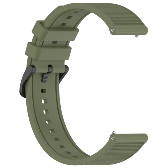 For Xiaomi Haylou RT2 LS10 22mm Textured Silicone Solid Color Watch Band(White)