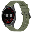 For Garmin Vivoactive 4 22mm Textured Silicone Solid Color Watch Band(Green) - Watch Bands by PMC TechLife | Online Shopping South Africa | PMC TechLife