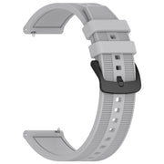 For Samsung Gear S3 Classic 22mm Textured Silicone Solid Color Watch Band(Grey)