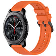 For Samsung Gear S3 Frontier 22mm Textured Silicone Solid Color Watch Band(Orange) - free shipping - PMC TechLife - Order now!