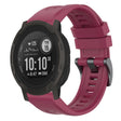 Compatible with Garmin Instinct 2 / Instinct Solid Color Black Buckle Silicone Quick Release Watch Band(Wine Red) - free shipping - PMC TechLife - Order now!