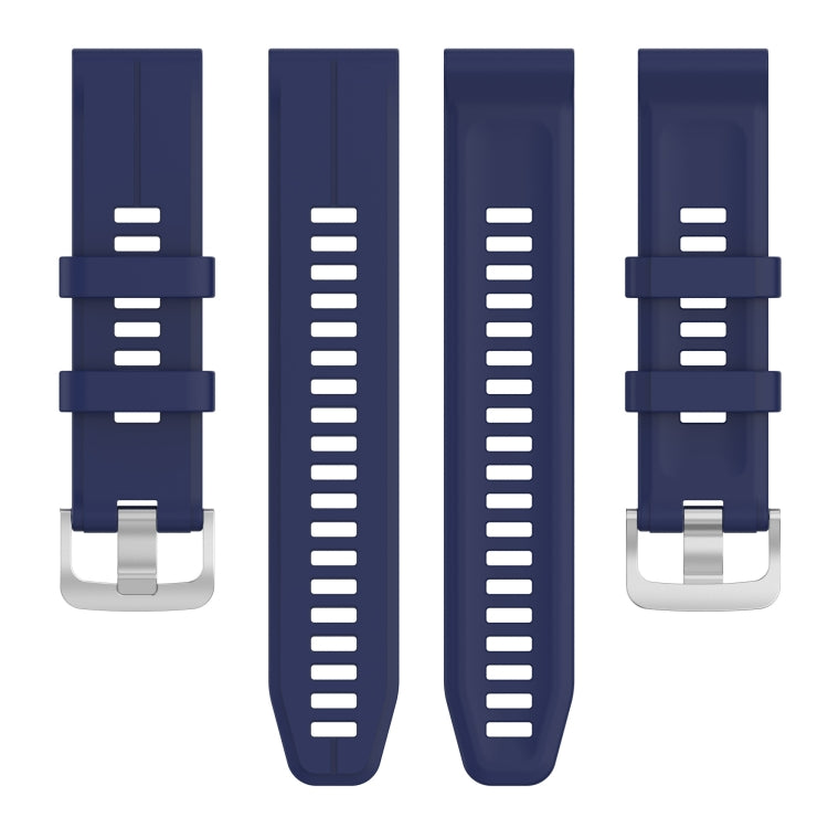 Compatible with Garmin Compatible witherunner 965 22mm Solid Color Silicone Watch Band(Midnight Blue)