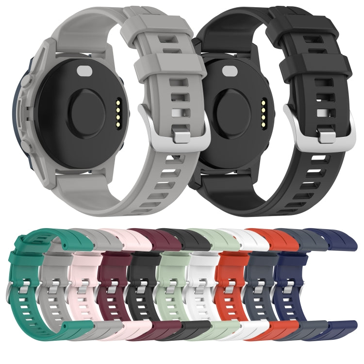Compatible with Garmin Compatible witherunner 965 22mm Solid Color Silicone Watch Band(Midnight Blue)