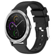 Compatible with Garmin Vivoactive 3 20mm Smooth Solid Color Silicone Watch Band(Black) - free shipping - PMC TechLife - Order now!