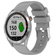 Compatible with Garmin Approach S40 20mm Smooth Solid Color Silicone Watch Band(Grey) - Watch Bands by PMC TechLife | Online Shopping South Africa | PMC TechLife | Buy Now Pay Later Mobicred