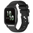 Compatible with Garmin Compatible witherunner Sq2 20mm Smooth Solid Color Silicone Watch Band(Black) - Watch Bands by PMC TechLife | Online Shopping South Africa | PMC TechLife | Buy Now Pay Later Mobicred