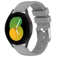 For Samsung Galaxy Watch 5  40mm 20mm Smooth Solid Color Silicone Watch Band(Grey) - Watch Bands by PMC TechLife | Online Shopping South Africa | PMC TechLife | Buy Now Pay Later Mobicred