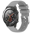 For Huawei Watch 2 20mm Smooth Solid Color Silicone Watch Band(Grey) - Watch Bands by PMC TechLife | Online Shopping South Africa | PMC TechLife | Buy Now Pay Later Mobicred
