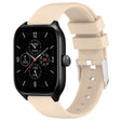 For Amazfit GTS 4 20mm Smooth Solid Color Silicone Watch Band(Beige) - free shipping - PMC TechLife - Order now!