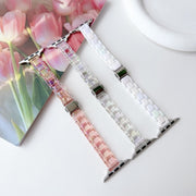 For Apple Watch SE 2023 44mm Laser PC Colorful 12mm Slim Watch Band(White)