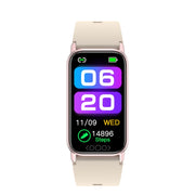 TK72 1.47 inch Color Screen Smart Watch, Support Heart Rate / Blood Pressure / Blood Oxygen / Blood Sugar Monitoring(Beige)