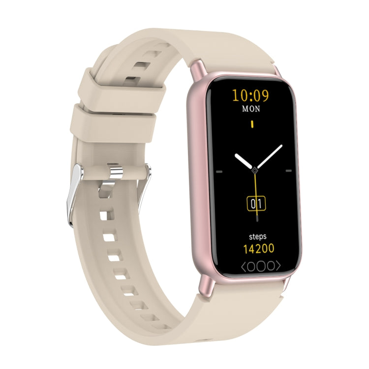 TK72 1.47 inch Color Screen Smart Watch, Support Heart Rate / Blood Pressure / Blood Oxygen / Blood Sugar Monitoring(Beige)